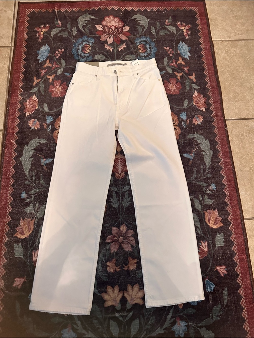 Hudson Jeans White Straight Leg Women's Jeans